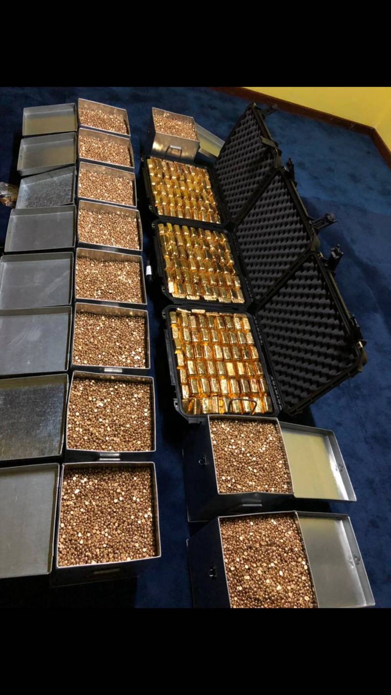 Fake gold and fake gold nuggets offered from Burkina Faso